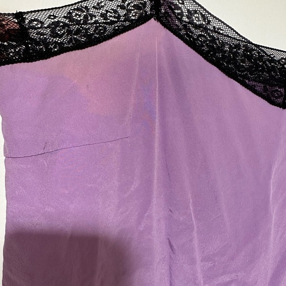 Zadig & Voltaire purple lace trimmed camisole cami AS IS M - Picture 9 of 9